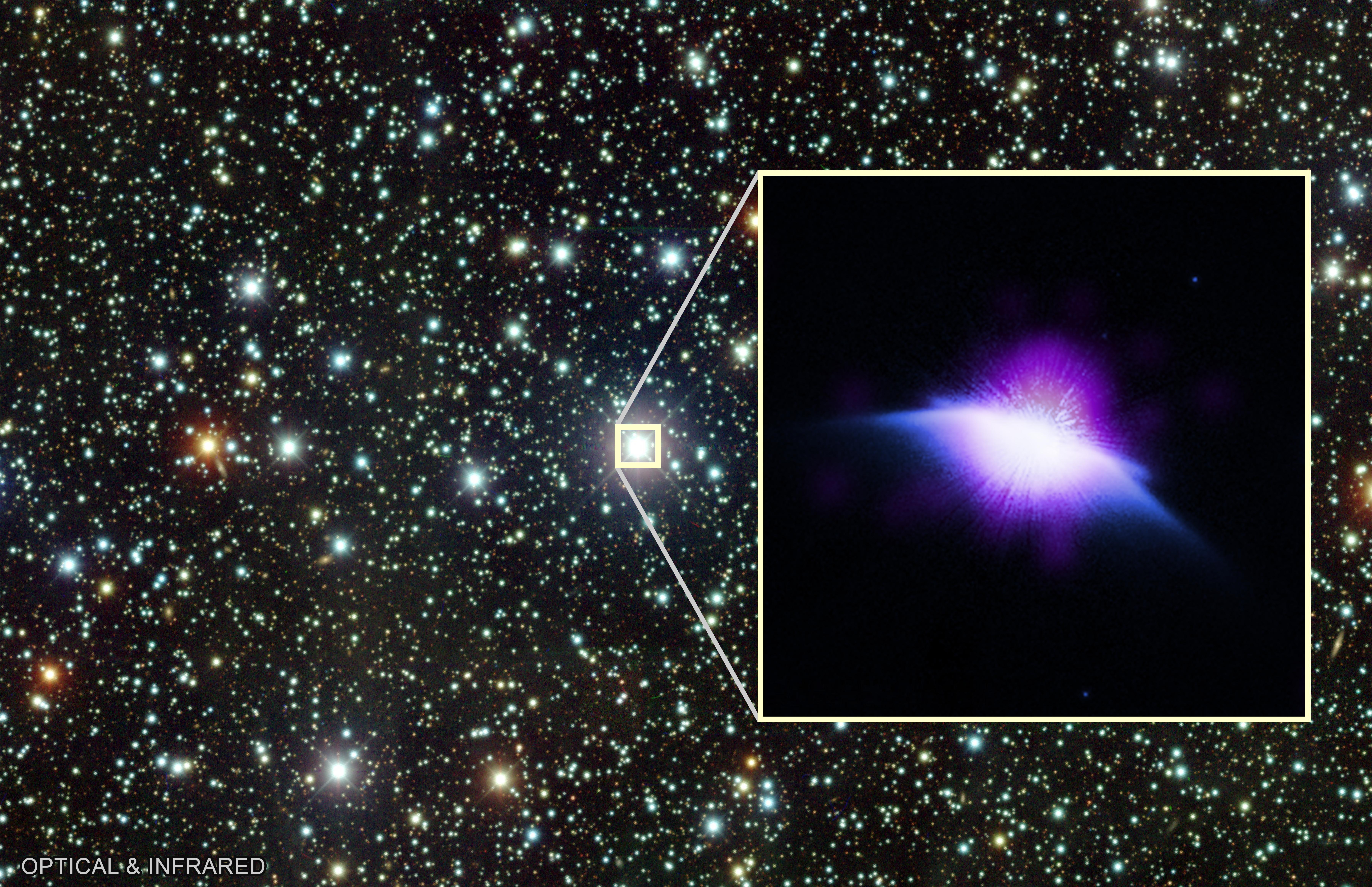 【NASA钱德拉望远镜首次捕捉到年轻"太阳"吹制宇宙气泡】天文学家利用NASA钱