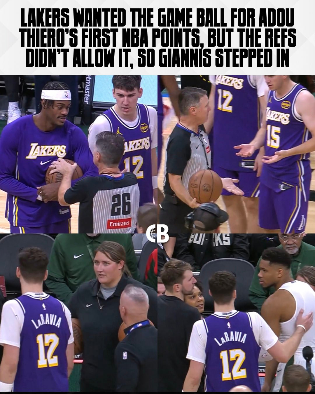 卢卡赛后告诉阿杜，不管后续开出多少罚款，都由他来承担😭想到常规赛湖人打雄鹿，全