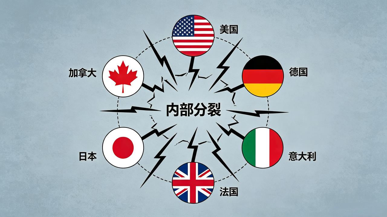 美西方阵营早已一盘散沙，专心发展静待其自我撕裂
 
如今再看G7一众西方国家，表