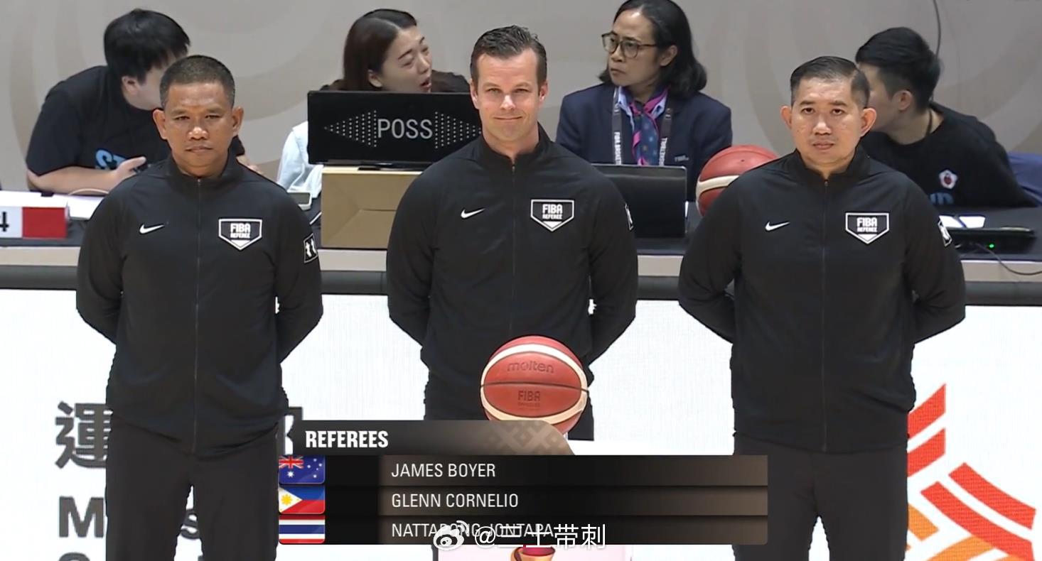 中国男篮vs中国台北男篮 中国男篮与省队的裁判出炉，来自菲律宾、澳洲、泰国。菲律