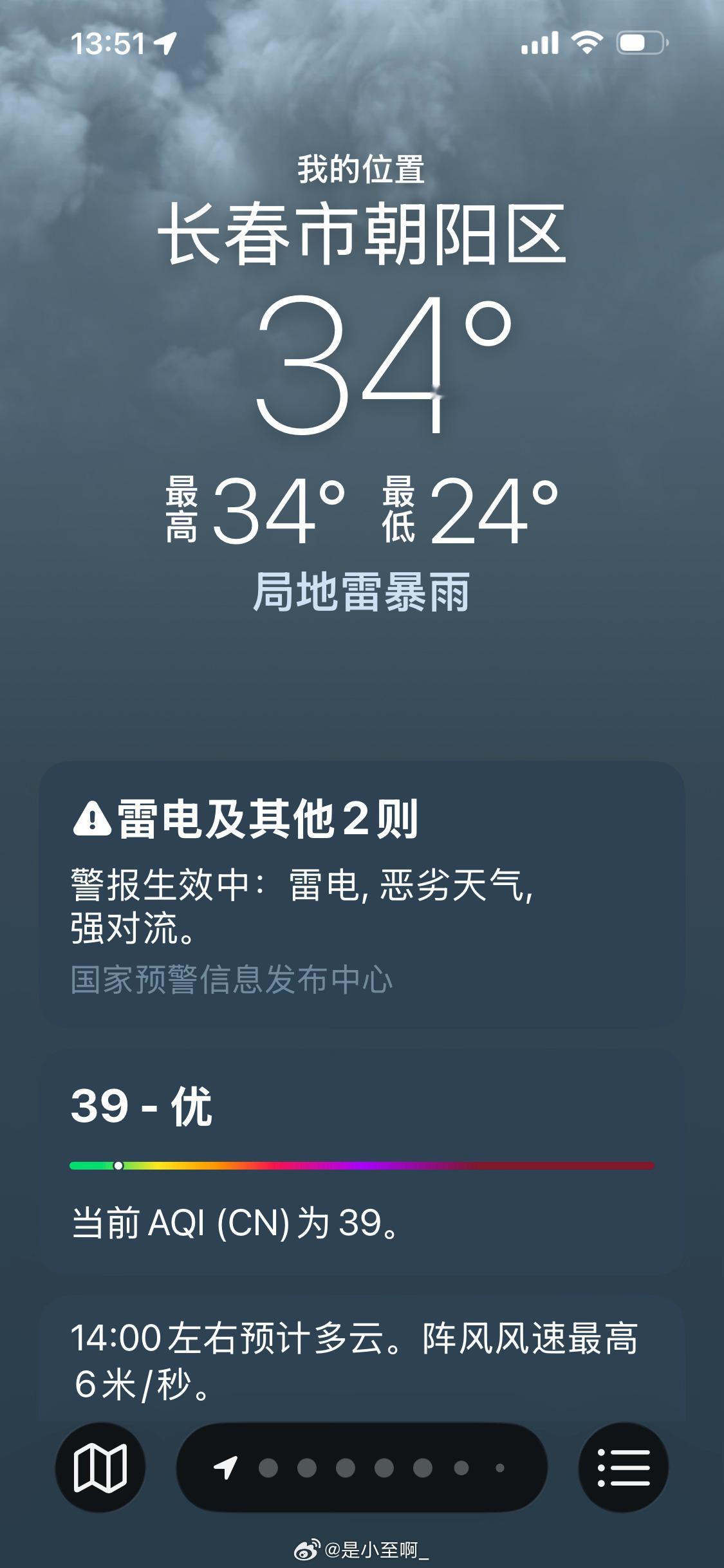 我大东北的温度