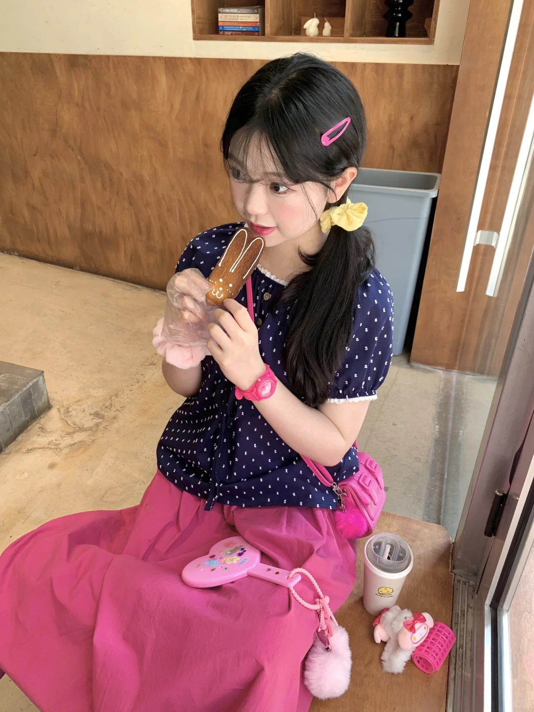 韩系🇰🇷鬼马少女🩷甜甜莓果酱🍒吃兔兔啦🐰