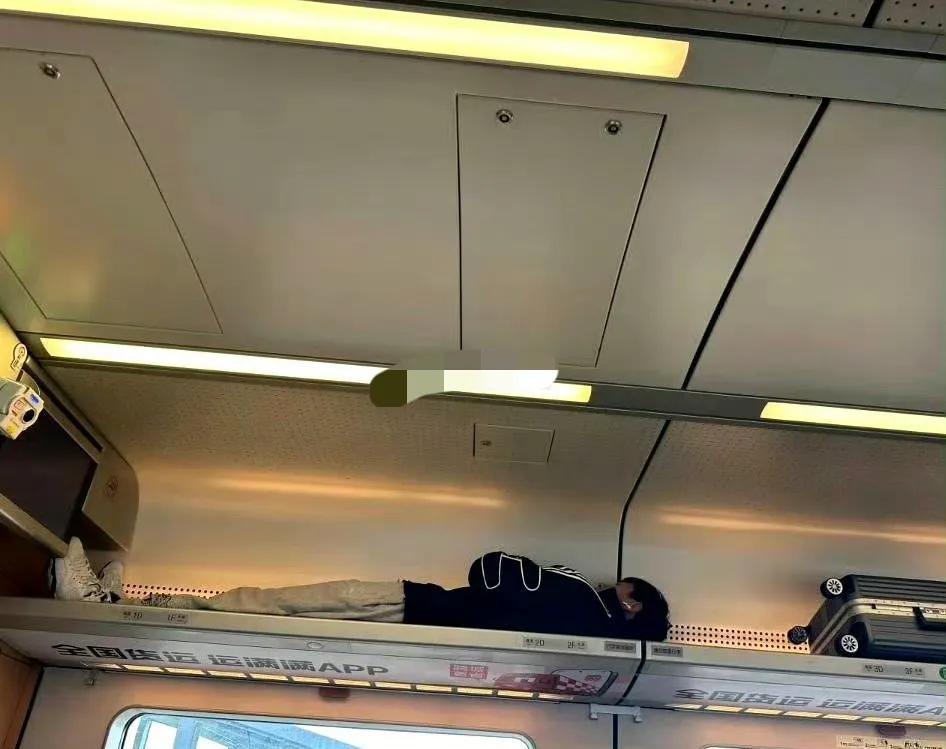 你睡了一路，我却不敢睡，我买了你下面的坐票