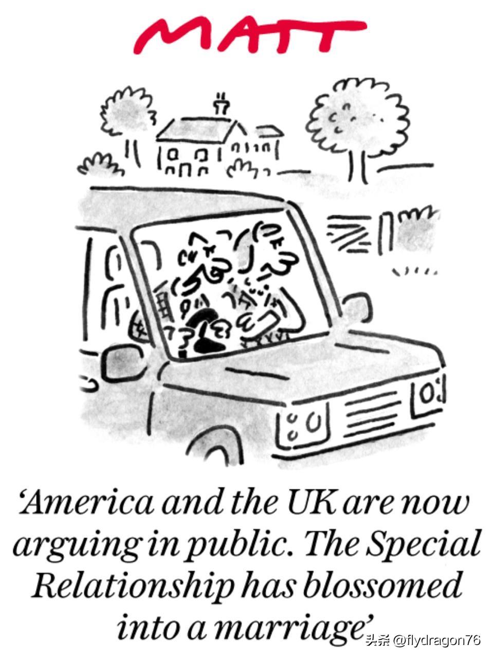 🇺🇸🇬🇧“美国和英国现在在公开场合互相指责。特殊关系已经演变成了一场闹剧