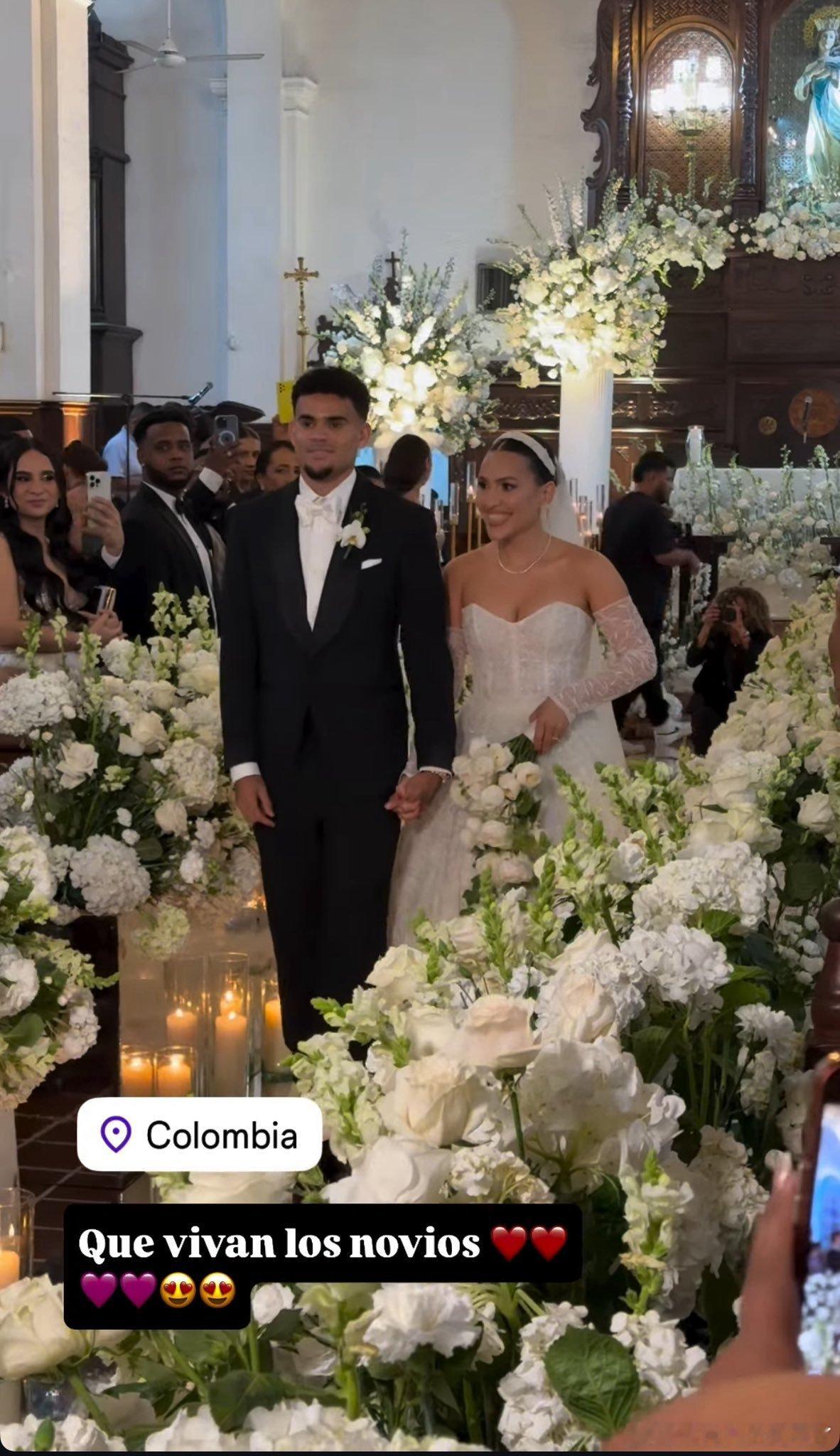 恭喜了 迪亚斯在哥伦比亚结婚了 ​​​