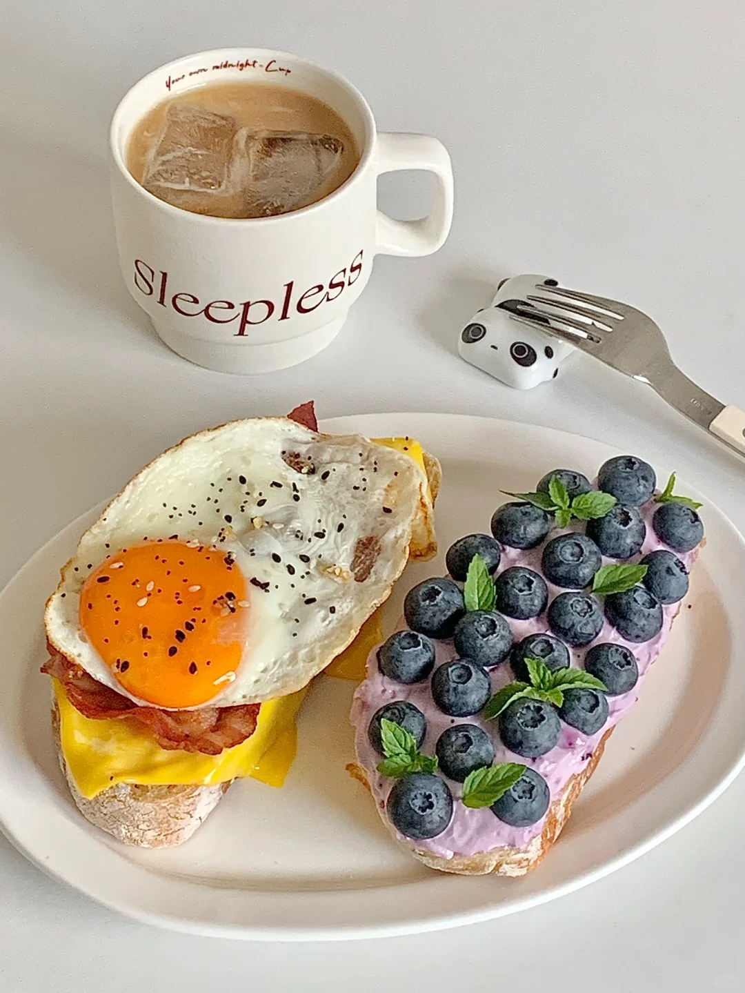双拼开放式三明治🍳🫐