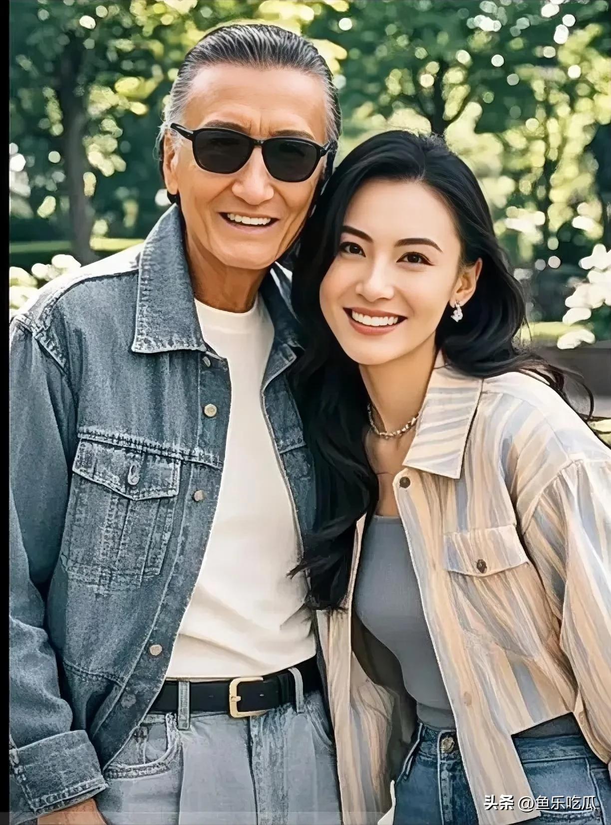 张柏芝是谢贤的儿媳妇可她就像谢贤的亲女儿一样，对公公尊敬又孝顺，对孩子爱护有加，