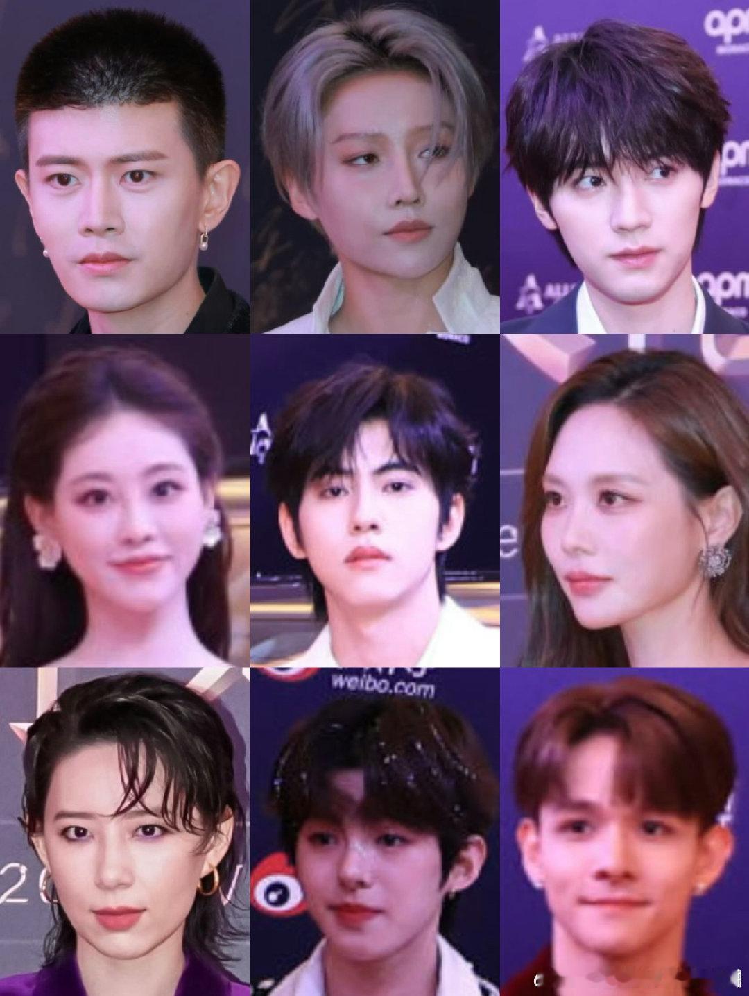 微博文化交流之夜红毯的明星生图任嘉伦、刘雨昕、周翊然、刘轩丞、祝绪丹、王霏霏、李