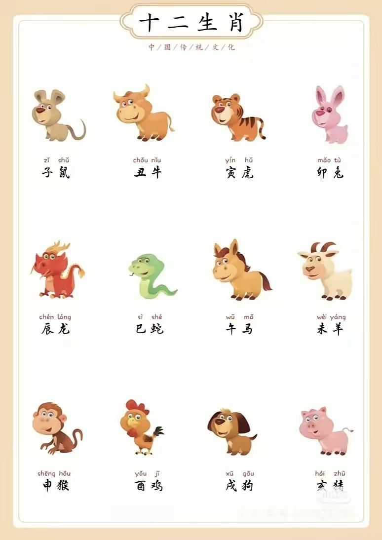 十二生肖中人们最喜欢的动物排位一一
古人研究12生肖对应的动物，是一项复杂的系统