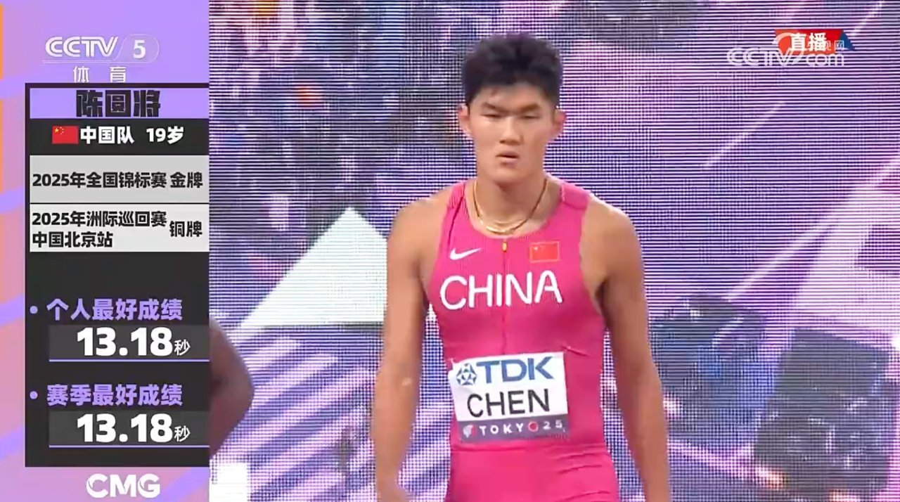 中国3人晋级110米栏半决赛中国田径的高光时刻！110米栏预赛中陈圆将、徐卓一、