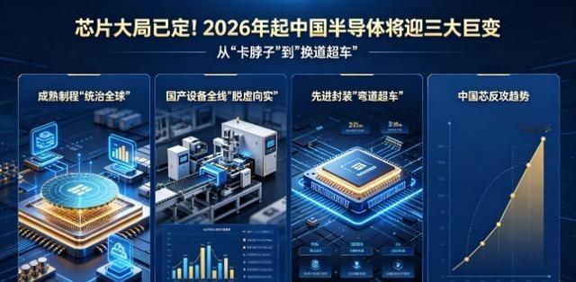 芯片大局已定！不出意外的话，2026年起，中国半导体将迎三大巨变！别再看衰中国芯