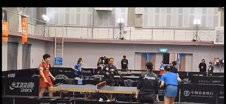 在刚刚落幕的福岗乒乓球总决赛中，一个不同寻常的景象吸引了全球乒乓球迷的目光。这不