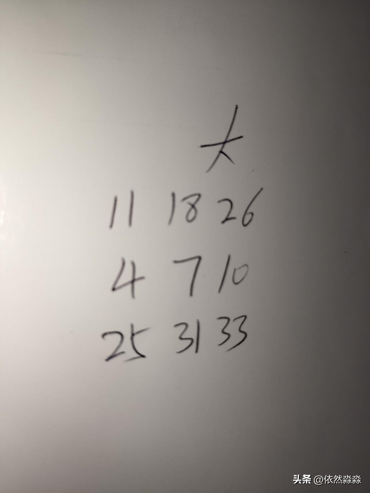 大乐透26121期：这三组号码中，每组最多一码，第一组11、18、26，其中18
