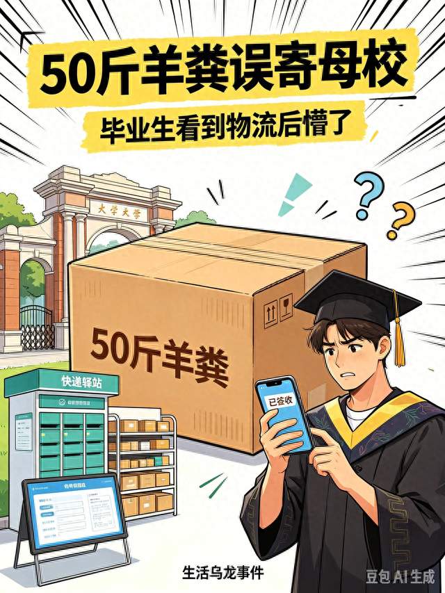 50斤羊粪误寄母校，毕业生差点一夜出名