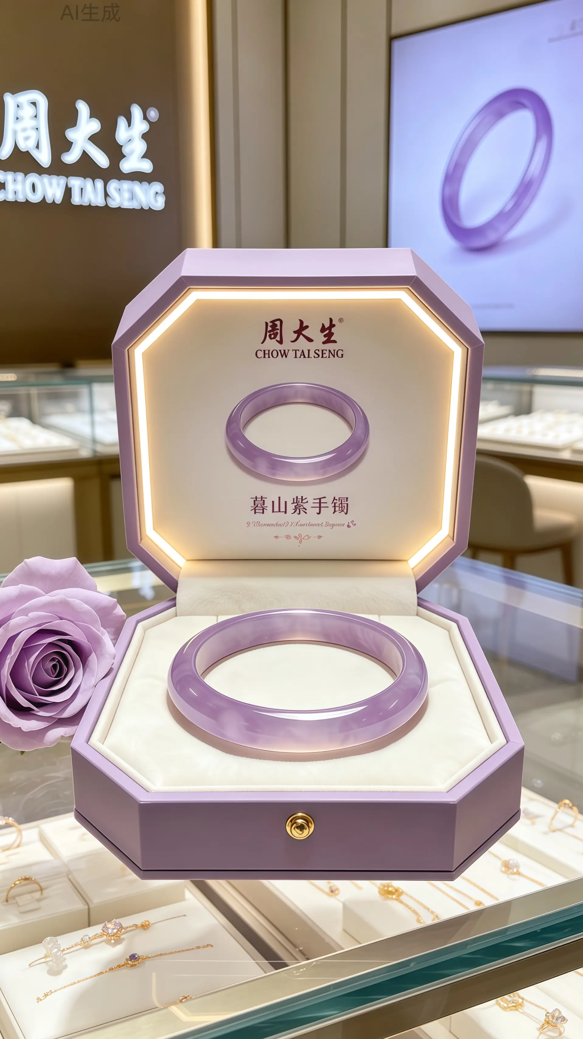 手镯 听说每个女孩子都有一个新手镯 礼物 周大生 首饰