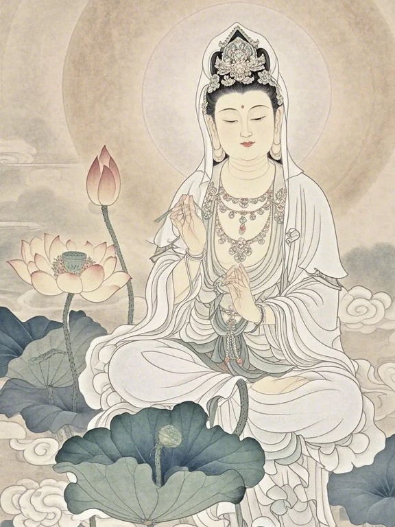 观音菩萨护佑，安泰吉祥，诸愿如意！  