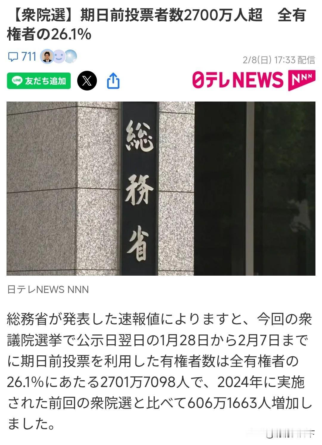 不知道这样的投票率，选出的结果有什么参考意义呢。

日本的众议院选举，
26.1