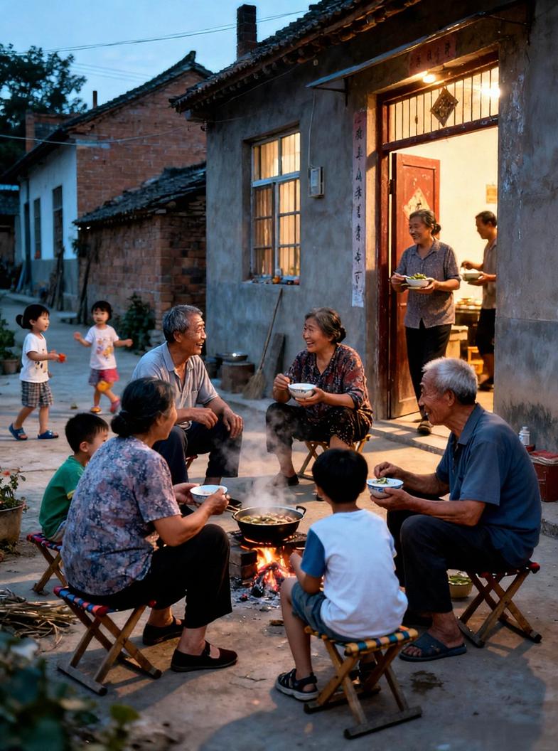 农村vs城市：一扇门的距离，两种人间烟火
 
在农村，不用刻意打听，谁家飘出炖肉