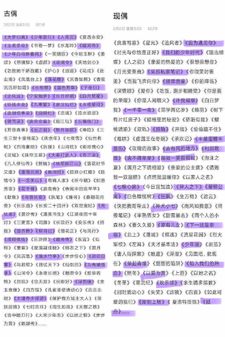 我看的还挺多的没画的还有很多也看过就是没看完 