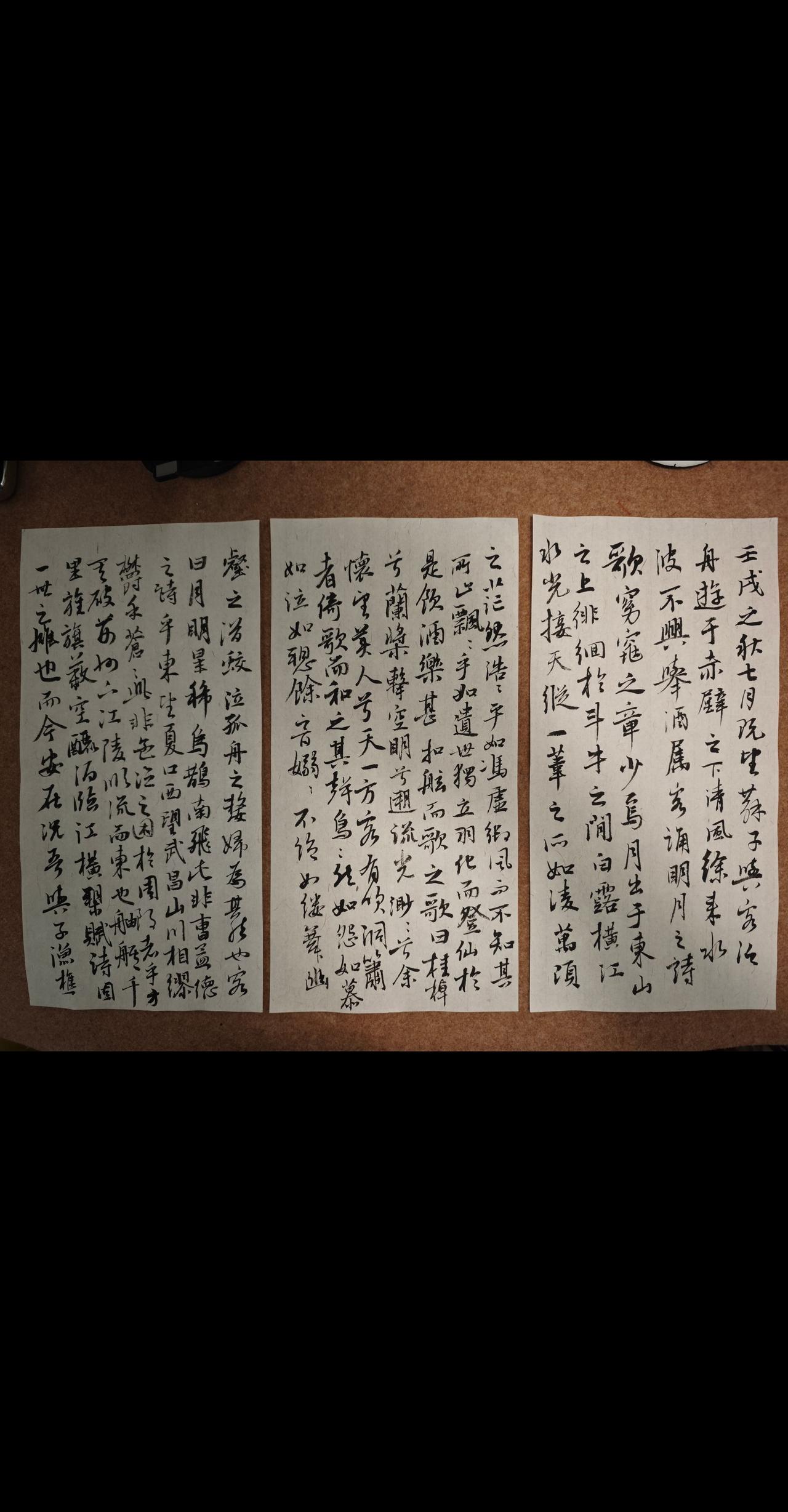 赤壁赋
写字是一种生活