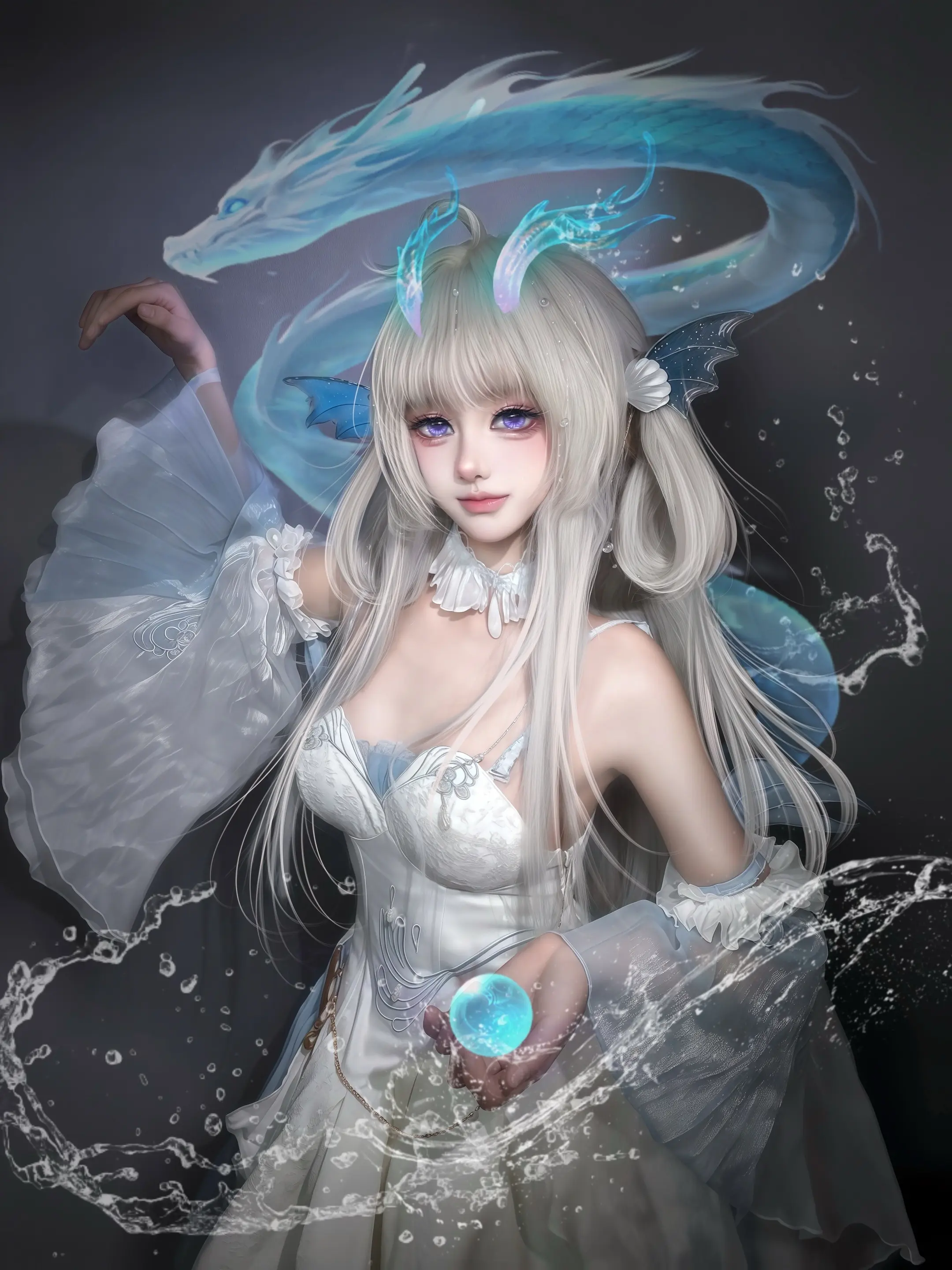 翻尾召云动 覆手唤潮生   画师