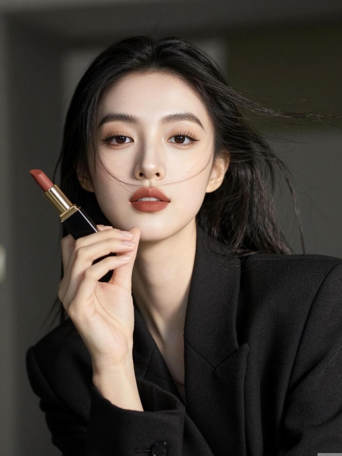 黑西装美妆写真