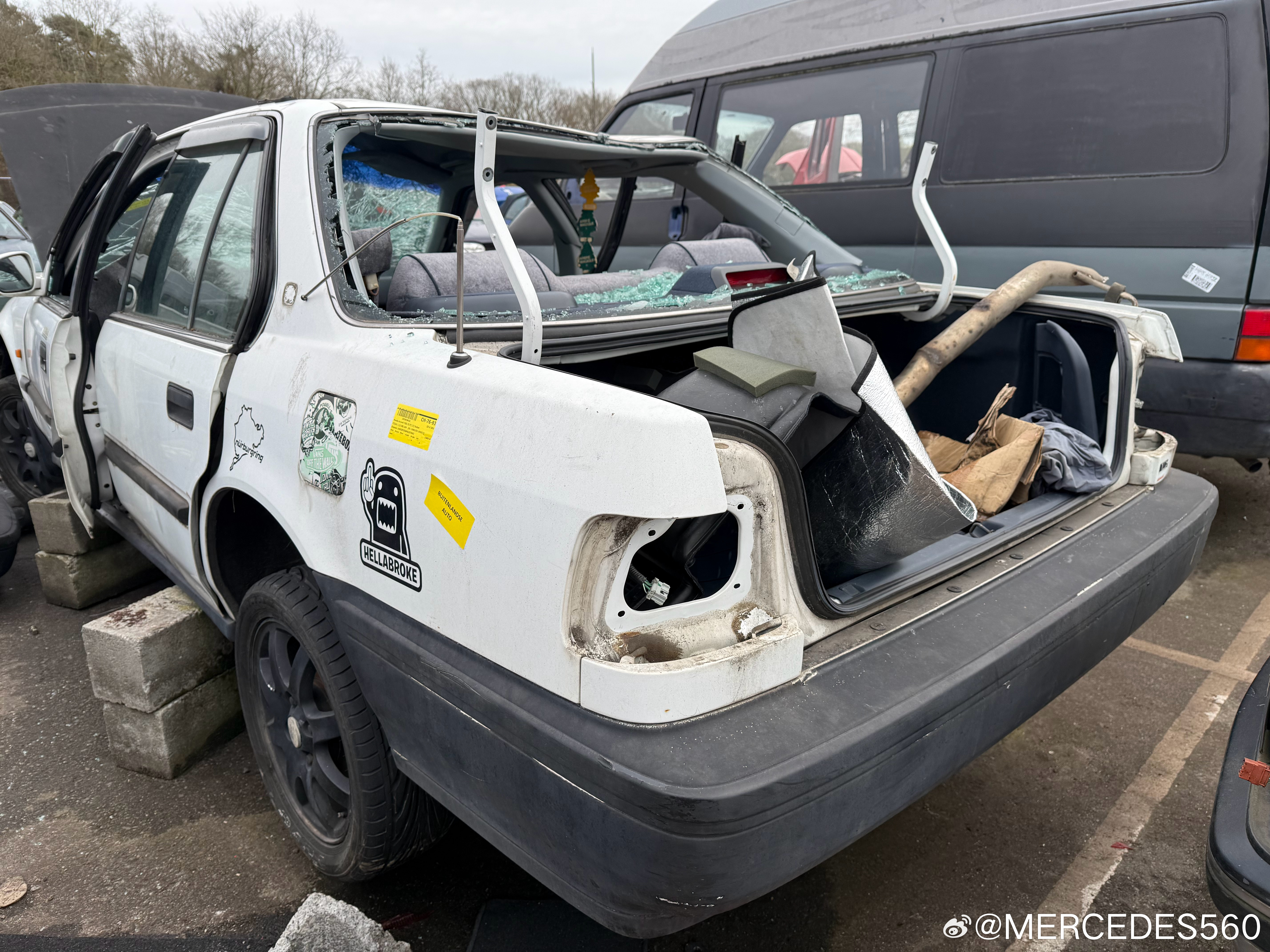 万雅德 9本田CB3 美规车还有美国马萨诸塞州年检标 