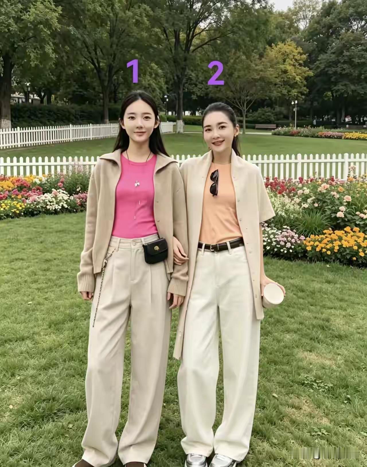 你觉得她们是母女还是姐妹？如果让你选一个，你会选哪一个？