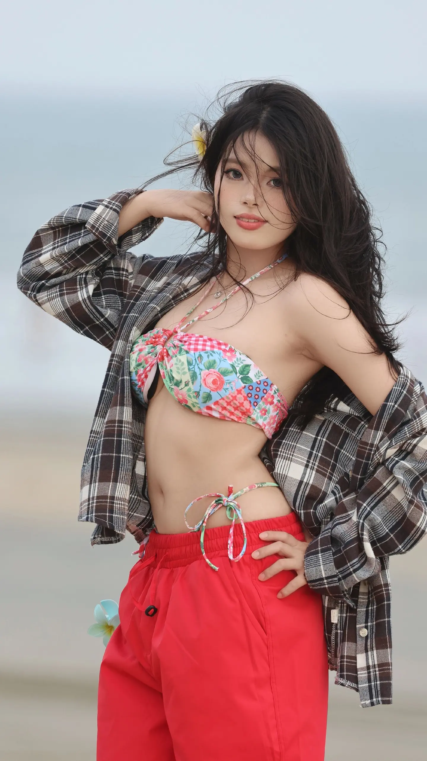 海边正常穿搭 无不良引导辣妹 女生沙滩穿搭
