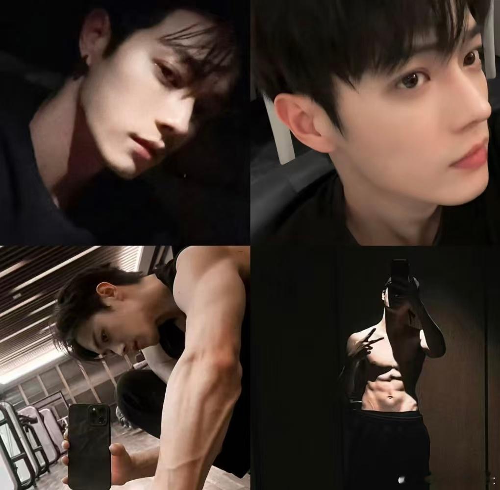 许凯 真帅哥自拍从不挑角度 颜值硬实力在线，自拍随意切换角度都好看，光头造型也难