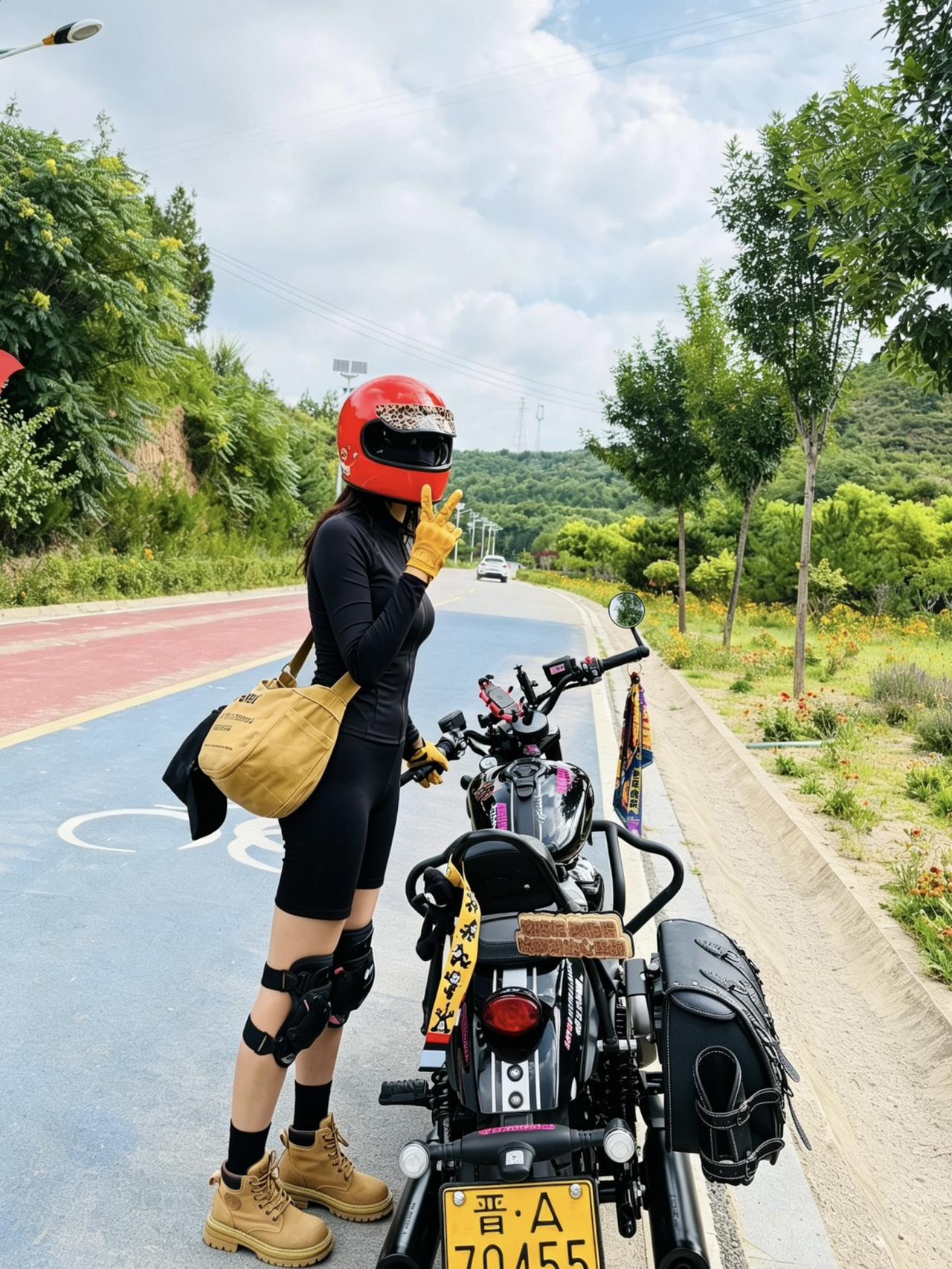 都说跑山路上男生更快？
不好意思 有些机车女孩 你真的追不上
不拼蛮力 只享受骑