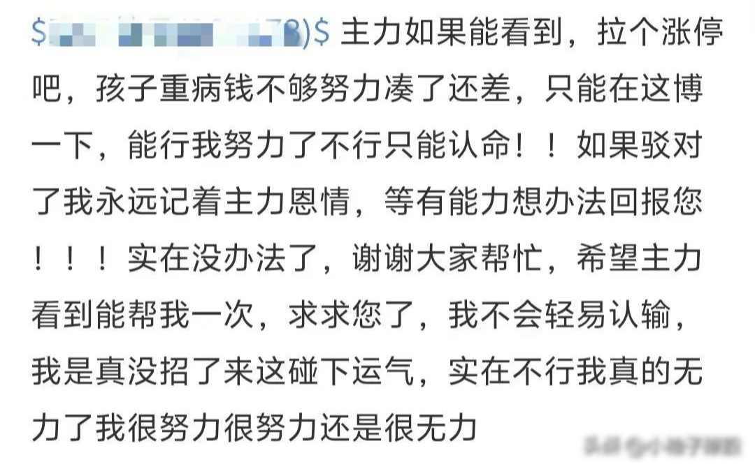 股票涨停，父亲没卖，主力被夸成英雄

这事说来挺怪的，一只股票突然涨停了，大家都
