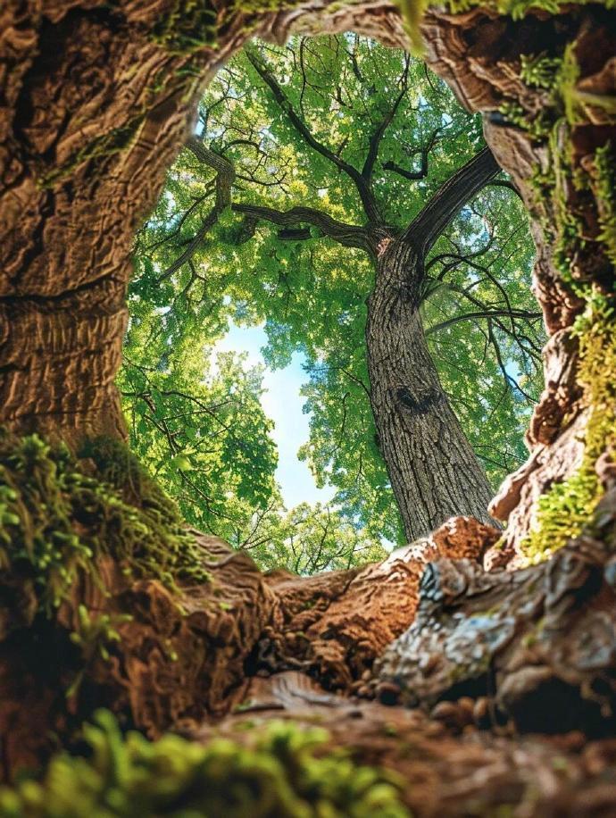 树洞外的大自然...