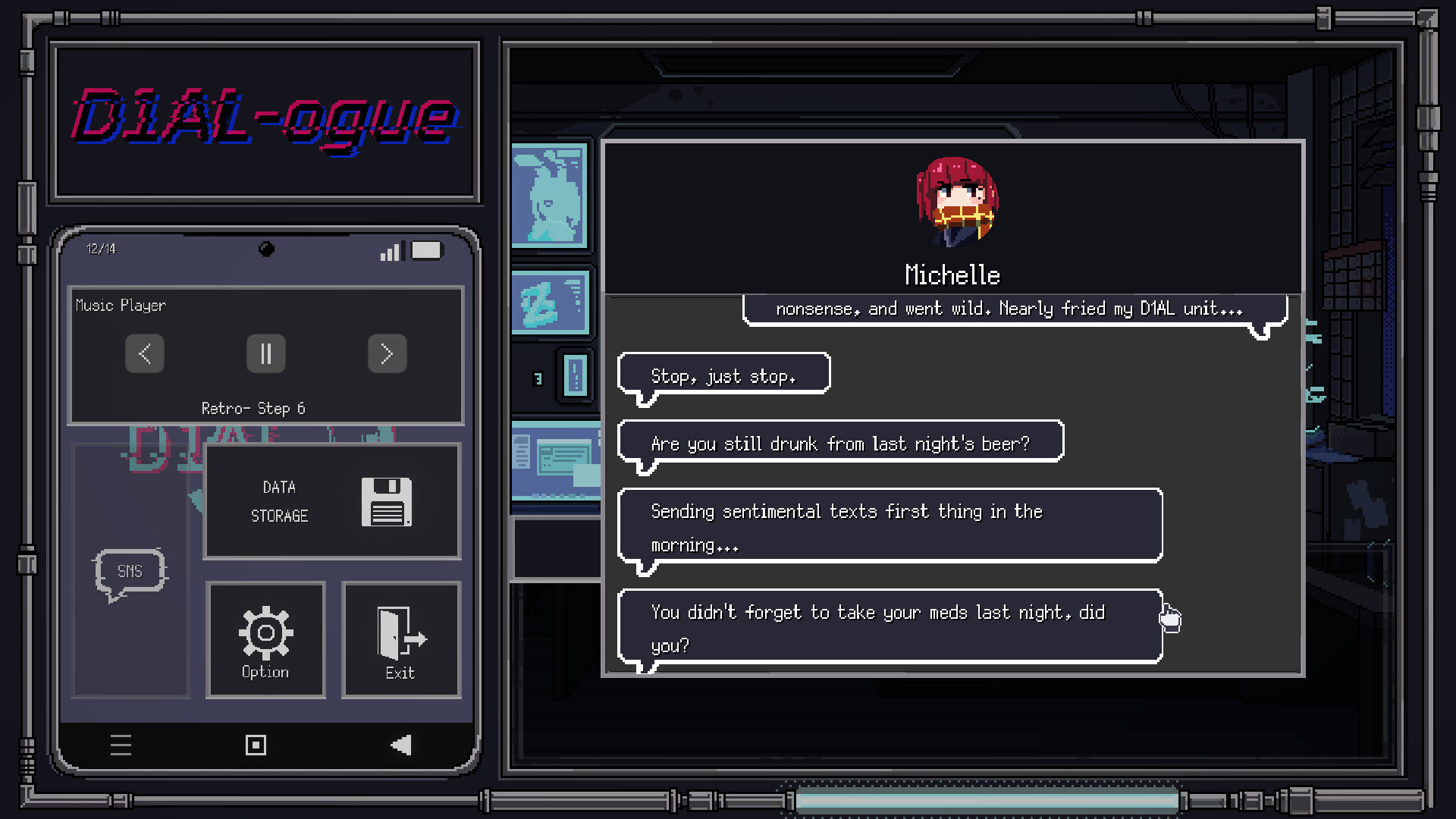 赛博朋克风格叙事解谜游戏《D1AL-ogue》将于1月30日在Steam平台免费