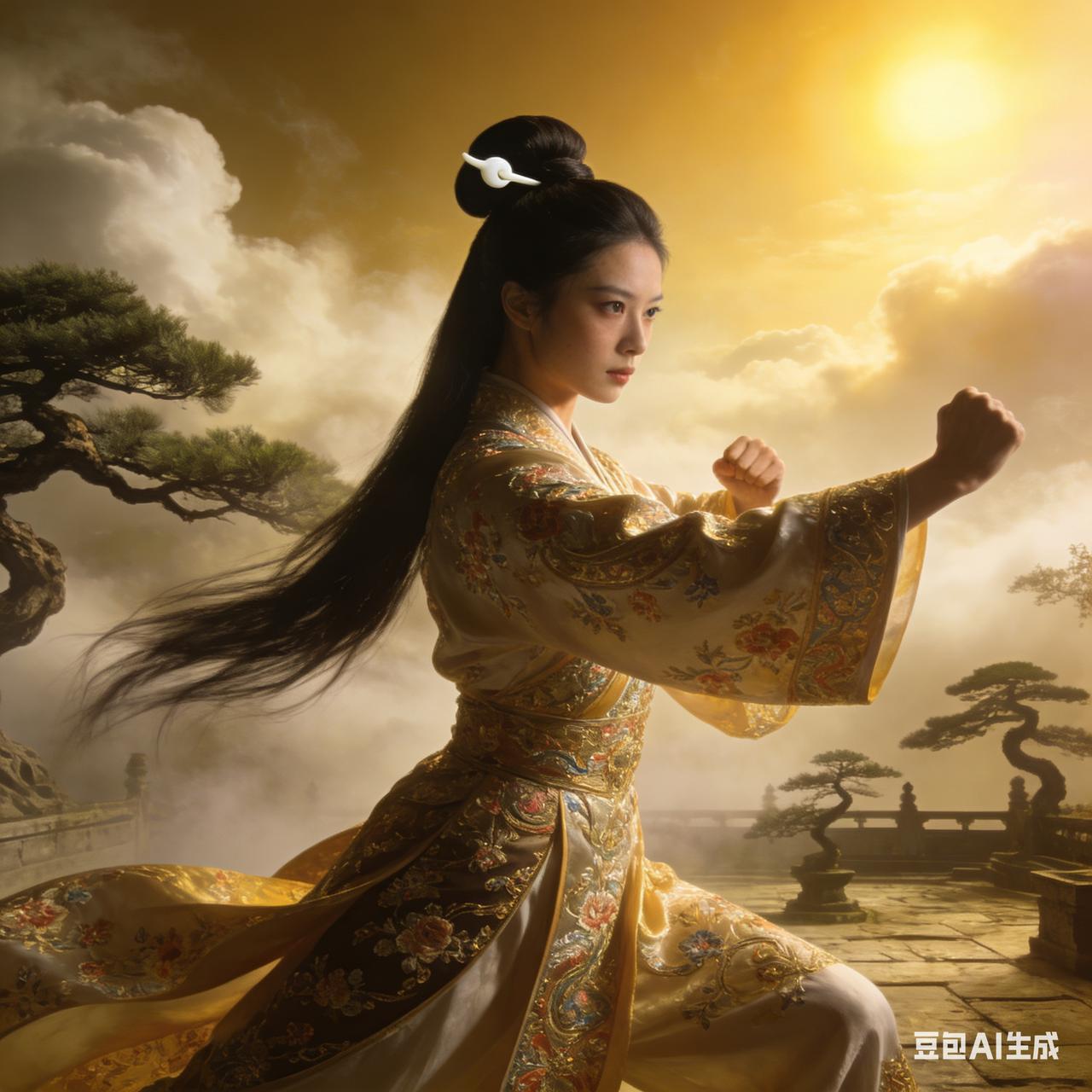 清代沧州有一位梅氏女子，从小好武，跟随父亲练习六合拳。

  她天分极高，到十八