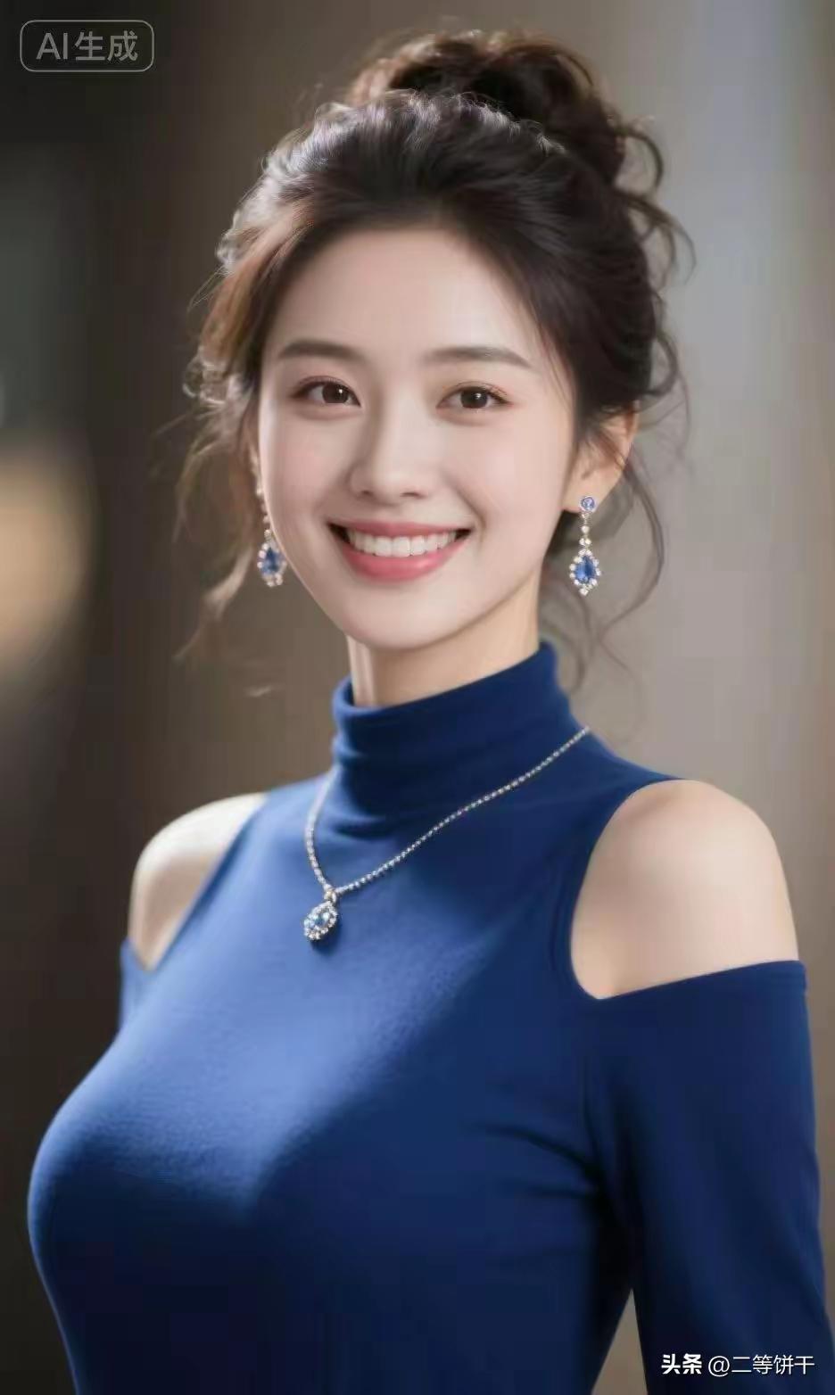 优雅蓝调，闪耀珠宝，尽显迷人魅力！💙✨