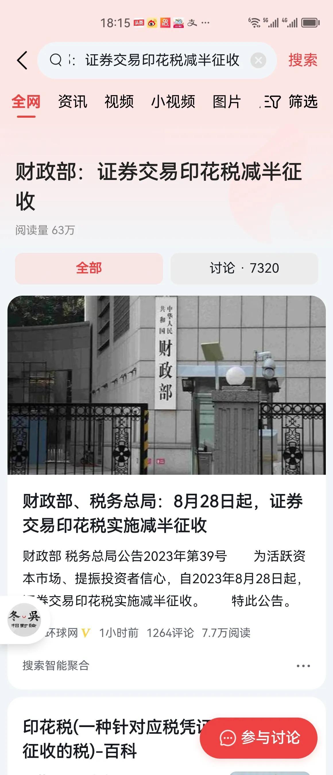 终于来了，印花税减半征收，应当是3000点关口点的政策修复。

按照以往的经验，