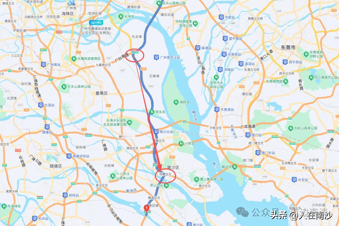 【广澳高速广珠北段（化龙至坦尾）扩建来了】番禺果然动作慢吞吞的，广澳高速南段已经
