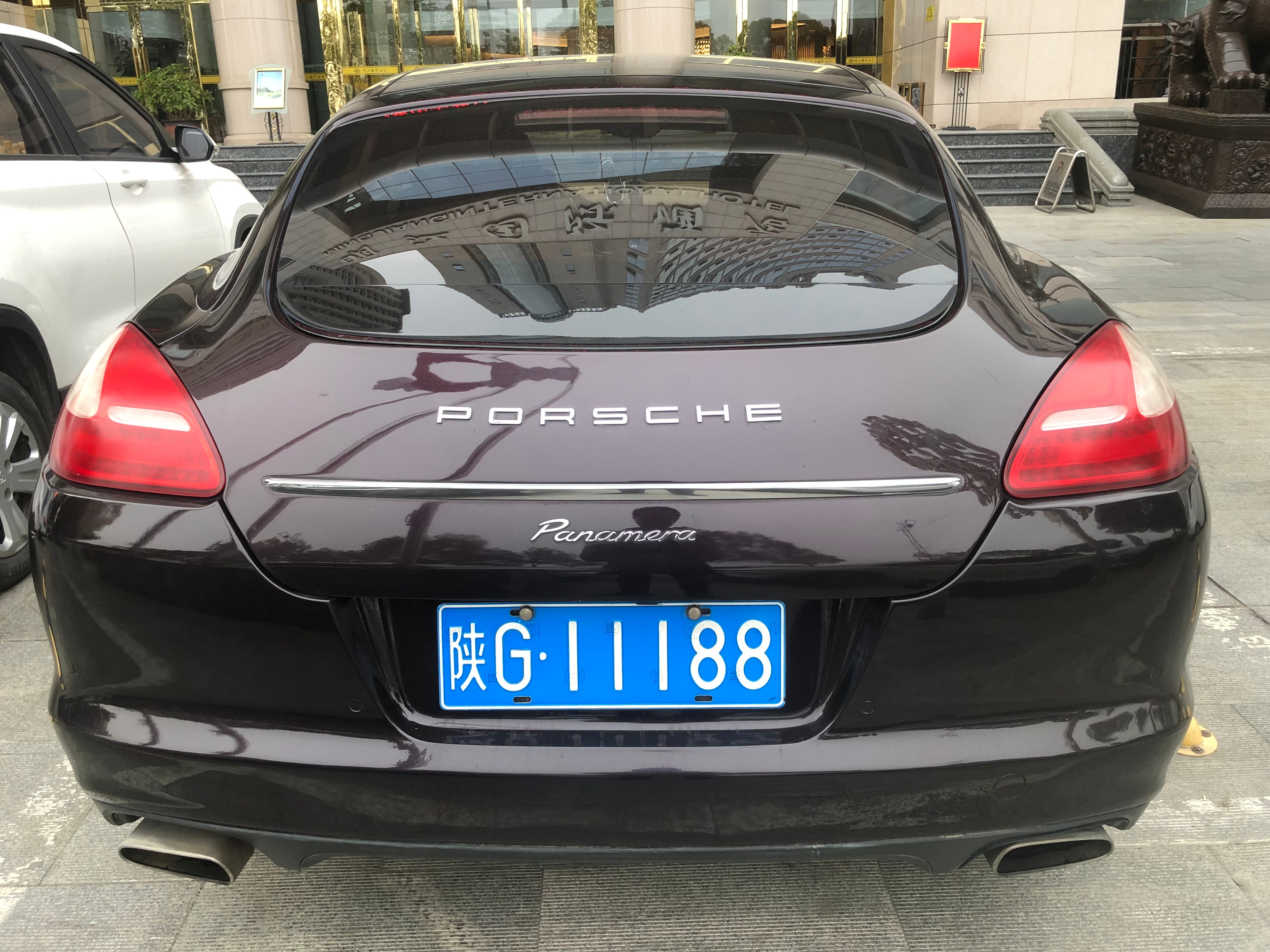 全球车牌 陕G11188保时捷帕拉梅拉 安康·明江国际酒店