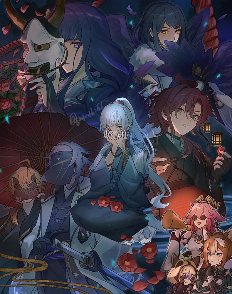 稻妻诡事录[doge]cr:画师 gn4othi61#原神##原神4.8版本##