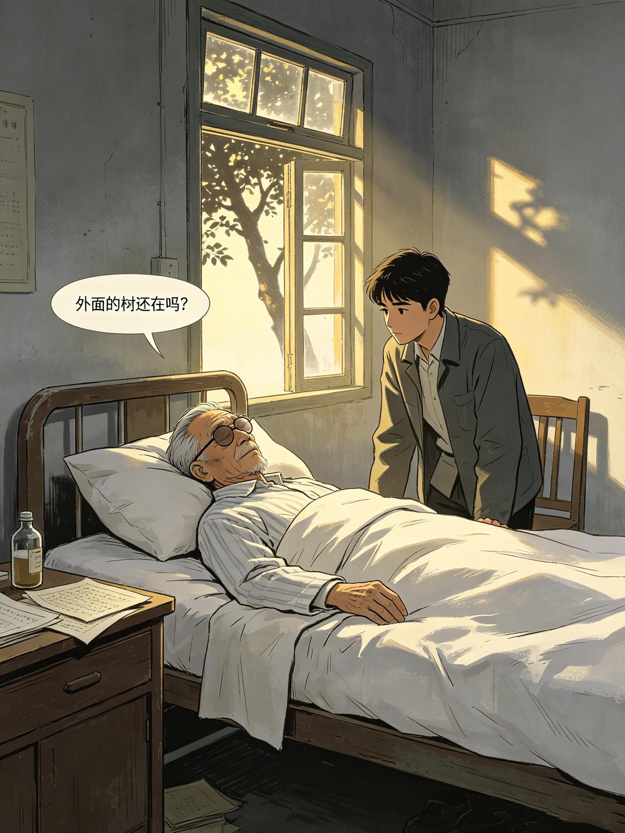 他失明了，却看见了整个中国。

1968年，广州。一个老人躺在病床上，眼睛已经瞎
