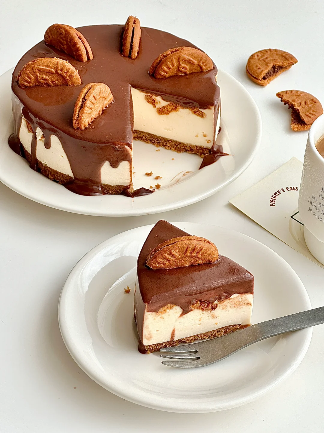 免烤箱｜巧克力焦糖芝士蛋糕🍯甜而不腻