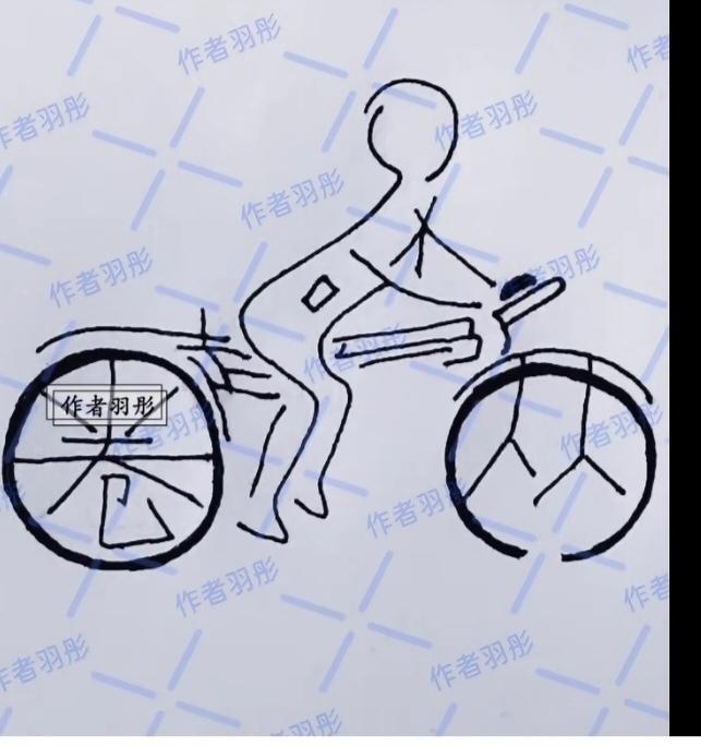 〔看图猜字〕图中画面隐藏几个字。作者太有才了！造型挺别致。有欣赏价值。你能看出来