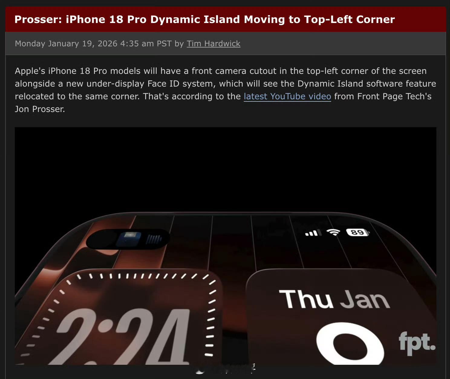 曝iPhone18Pro外观最近iPhone 18 Pro系列上热搜很频繁啊！最