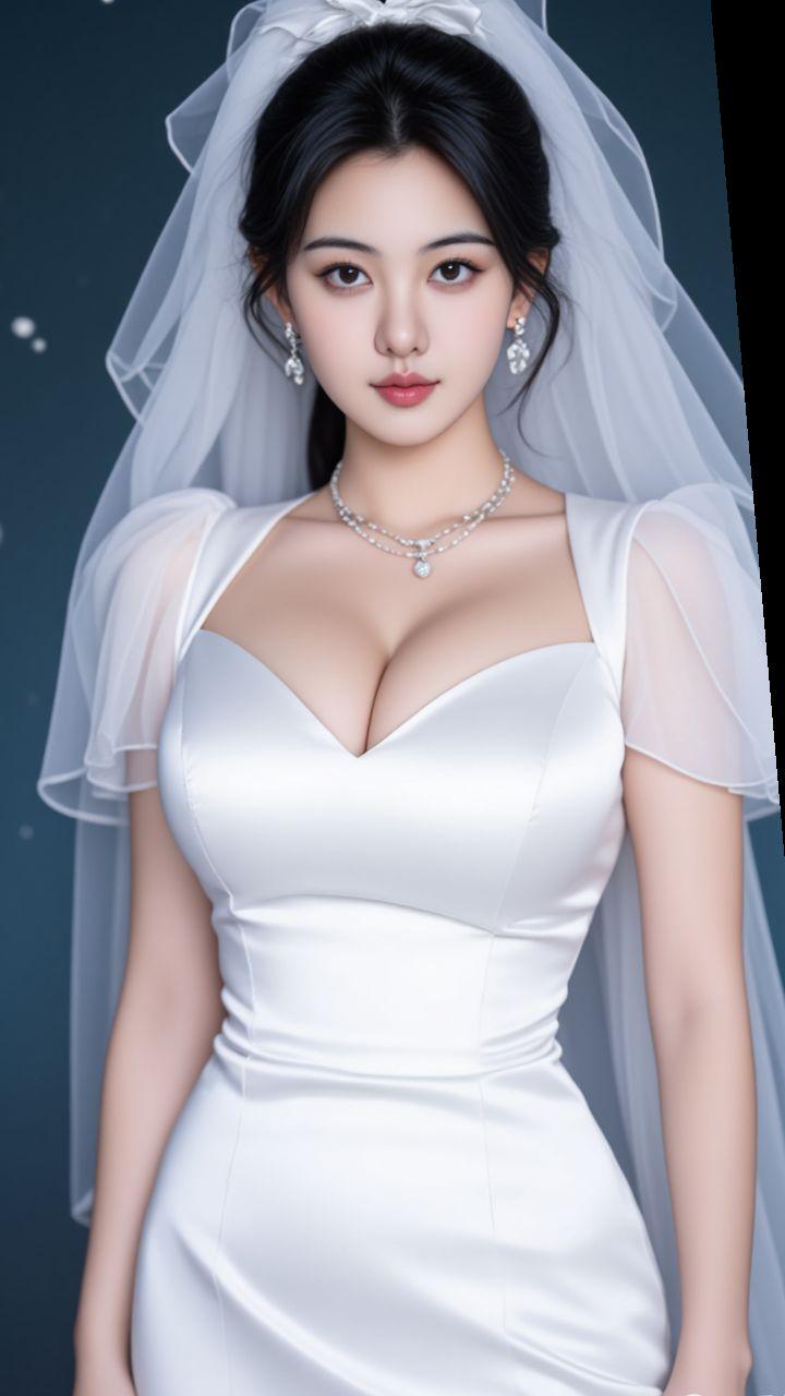穿婚纱的样子 美女 性感辣妹 我的婚纱照 最美婚纱