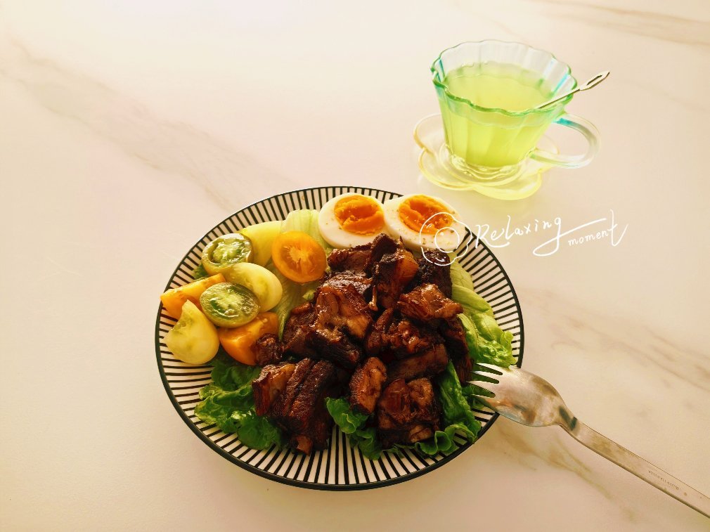 生酮记录 午餐day20:红烧排骨煮蛋 