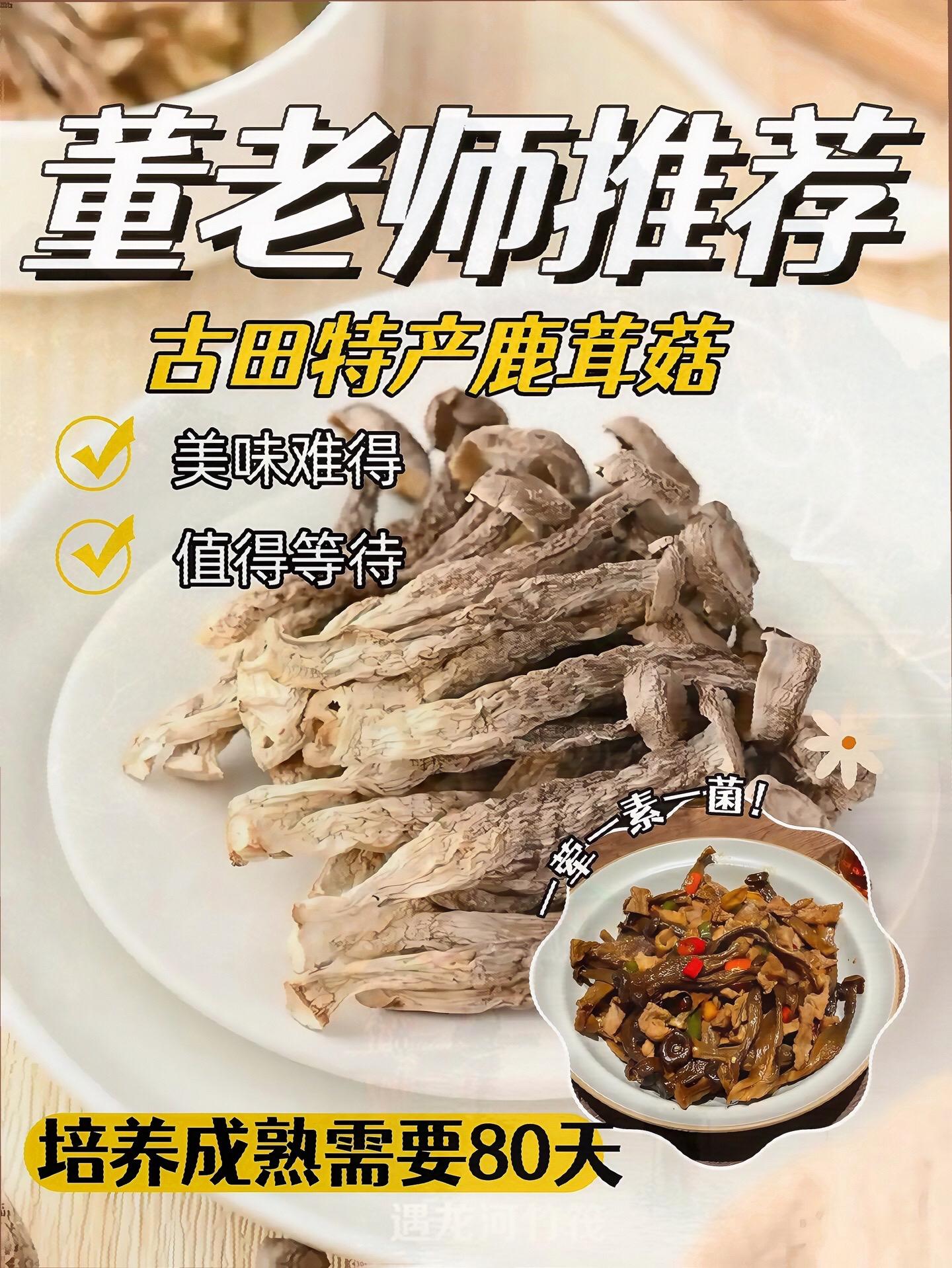 福建古田特产鹿茸菇。董老师推荐的这款鹿茸菇来自福建。鹿茸菇主要生长在我...