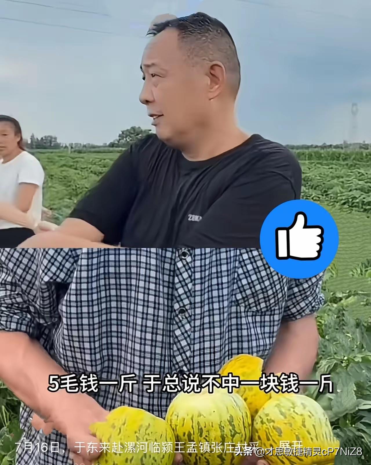 于东来到底会不会做生意？
报价5毛的甜瓜，为啥他非要给1块？
​刷到于东来下乡收