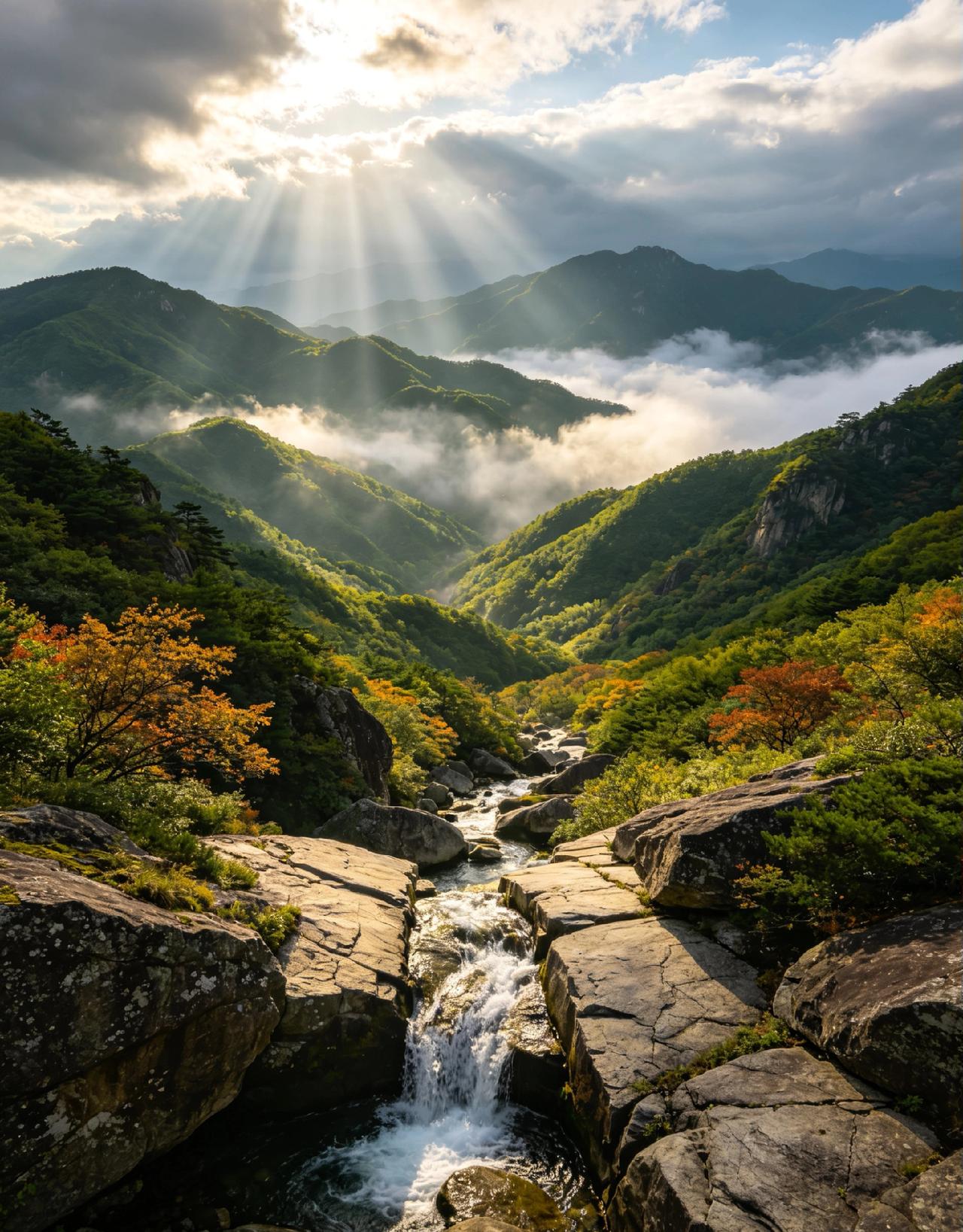 山河入画，清风入怀，AI定格每一刻治愈山水美景✨