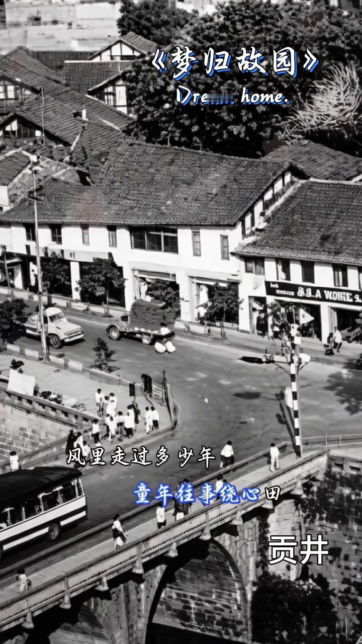 《梦归故园》。
一别故园许多年，故乡总在梦里牵。别故园许多年，庭院丁香可依旧。童